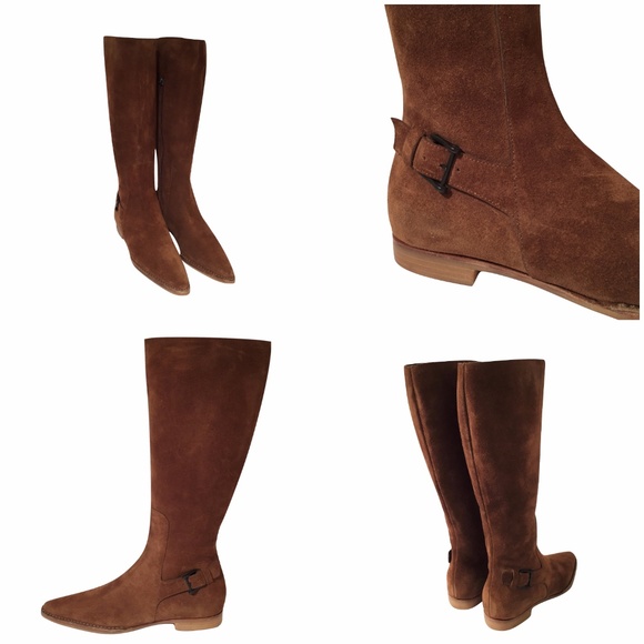 $695 New Gucci Suede Walking Boots - Picture 1 of 8